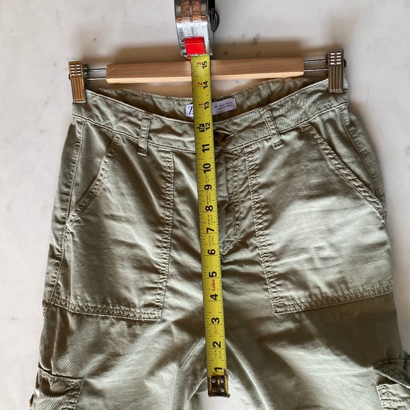 Zara Olive Cargo Pant Size 2 - Picture 8 of 8